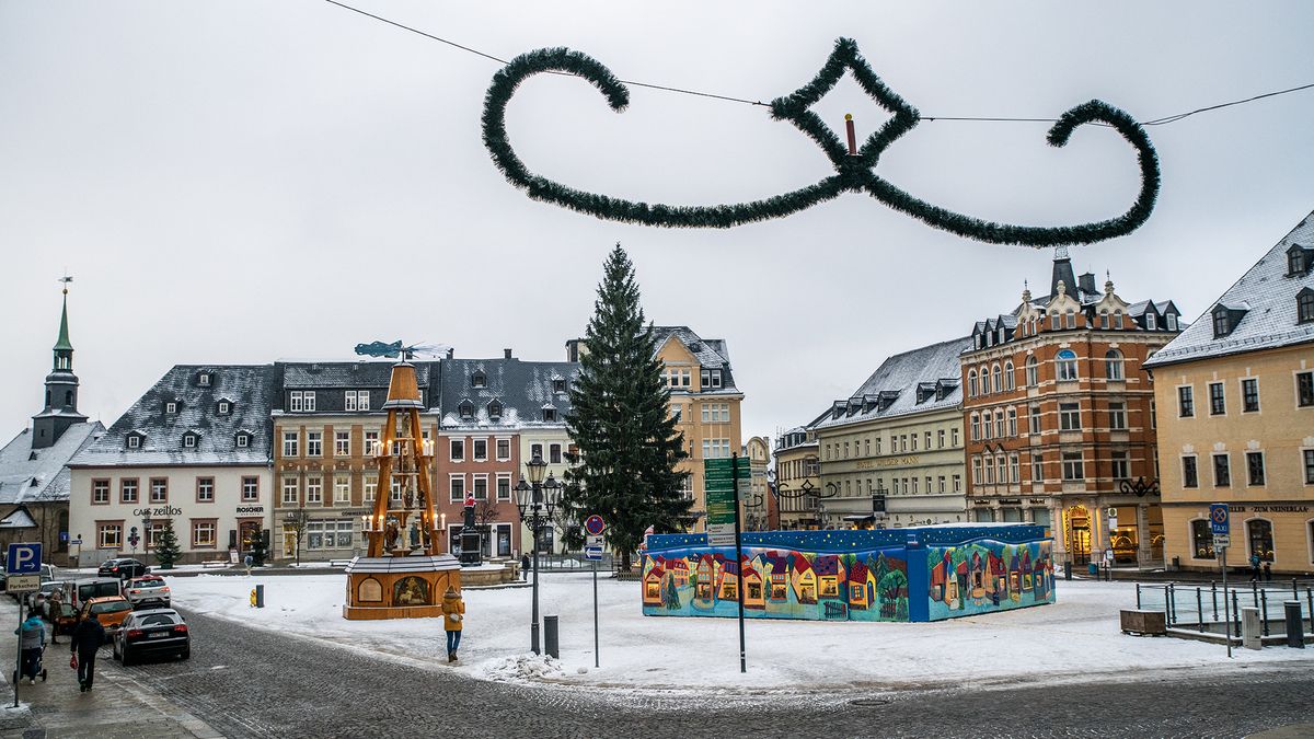 Obrazem: Místo vánočních trhů má Sasko covidový splín